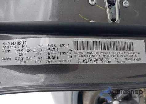 2019 Jeep Cherokee Limited 4X4 from USA, damaged, VIN 1C4PJMDX1KD282994